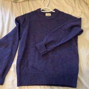 Acne studio wool jumper purple